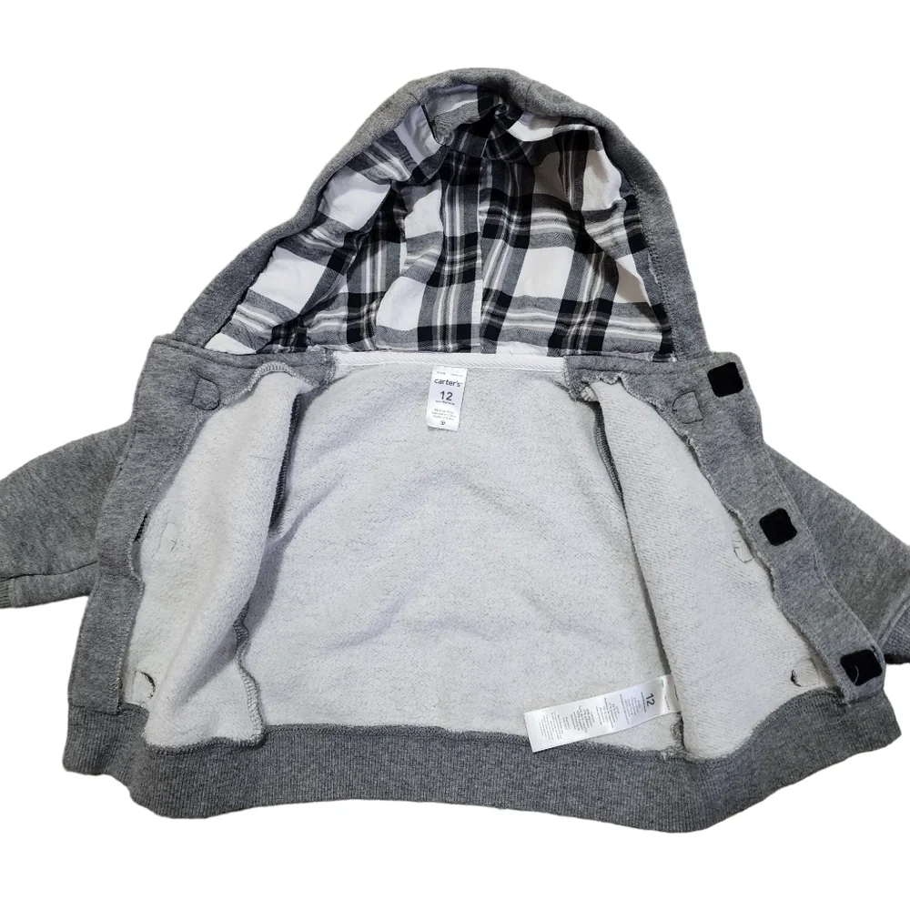 Carter's Hooded Sweatshirt Jacket - 12 months